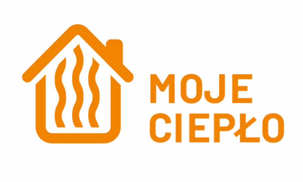 Logo programu “Moje Ciepło” – program dofinansowania pomp ciepła.